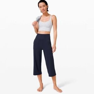 LULULEMON TRUE NAVY ALIGN WIDE LEG CROP 23”
